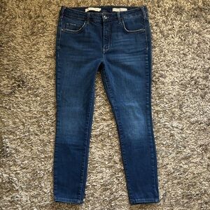 Pilcro and the Letterpress Dark Blue Skinny Jeans